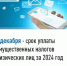 1 декабря - срок уплаты имущественных налогов физических лиц за 2024 год - Хайбуллинский район