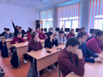 Школьники села Акъяр приняли участие на Дне молодого избирателя.